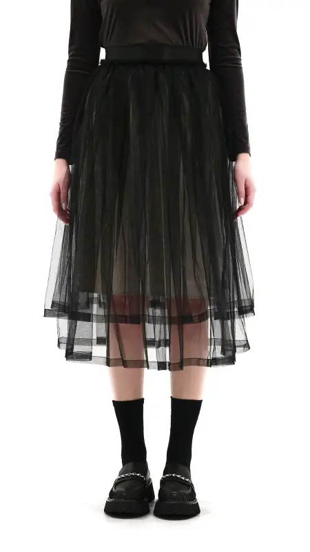 Tullle Skirt With Contrast Lining online